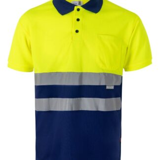 Polo bicolor manga corta