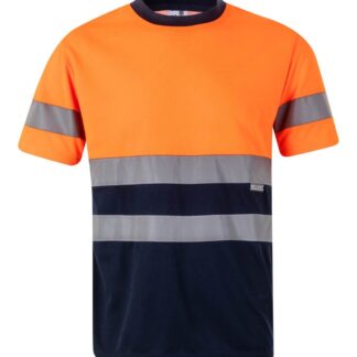 Camiseta técnica bicolor manga corta